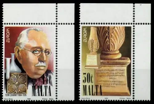 MALTA 1994 Nr 926-927 postfrisch ECKE-ORE 925386