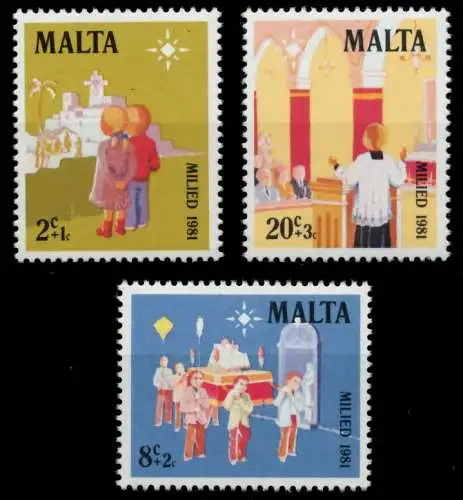 MALTA Nr 652-654 postfrisch 9253F6