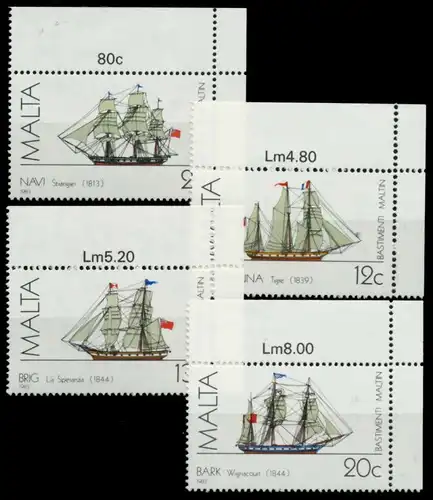 MALTA Nr 693-696 postfrisch ECKE-ORE 92545A