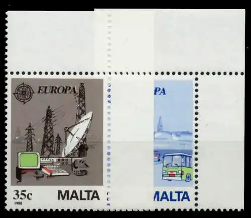 MALTA Nr 794-795 postfrisch ECKE-ORE 92549E