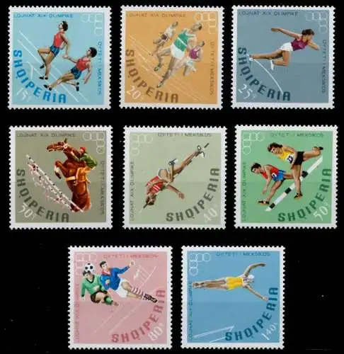 ALBANIEN Nr 1306A-1313A postfrisch S03E3C6