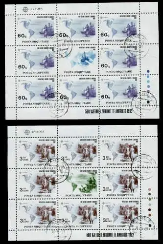 ALBANIEN Nr 2510KB-2511KB zentrisch gestempelt KLEINBG S03E282