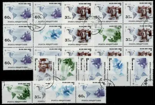 ALBANIEN Kleines Lot wie abgebildet gestempelt 92A1DE