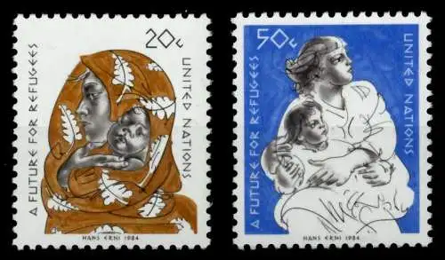 UNO NEW YORK Nr 446-447 postfrisch 92A38E