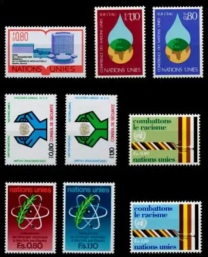 UNO GENF Nr 63-71 postfrisch JAHRGANG 92A43A
