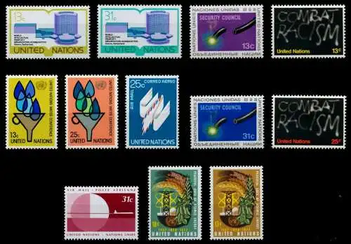 UNO NEW YORK Nr 303-314 postfrisch JAHRGANG S03FC7E