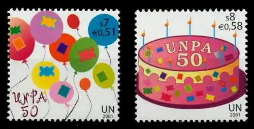 UNO WIEN Nr 342-343 postfrisch S03E6AA