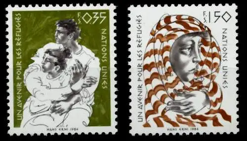 UNO GENF Nr 124-125 postfrisch S03F9FE