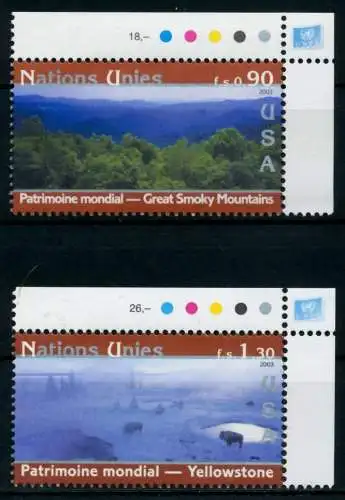 UNO GENF Nr 473-474 postfrisch ECKE-ORE 92A60A