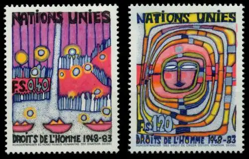 UNO GENF Nr 117-118 postfrisch S03F9CE