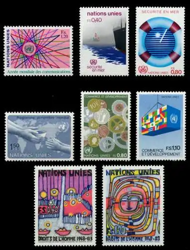 UNO GENF Nr 111-118 postfrisch JAHRGANG S03F932