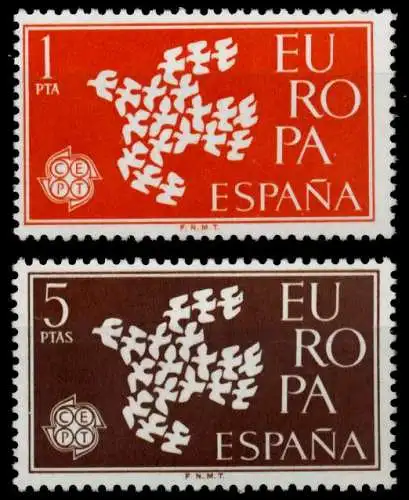 SPANIEN 1961 Nr 1266-1267 postfrisch S03FEE6