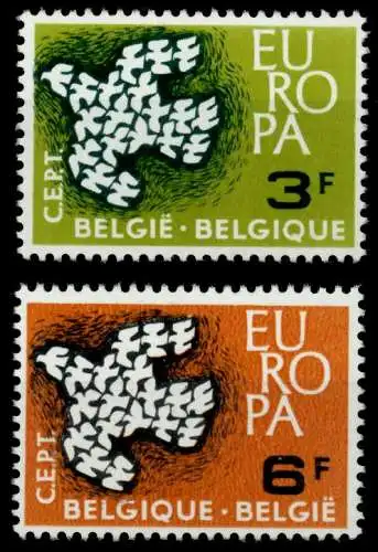 BELGIEN 1961 Nr 1253-1254 postfrisch S03FE52