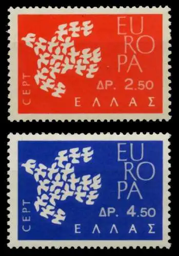 GRIECHENLAND 1961 Nr 775-776 postfrisch S03FE6E