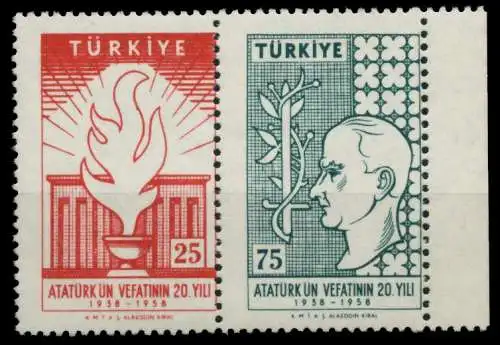 TÜRKEI Nr 1615-1616 postfrisch WAAGR PAAR 92E25E