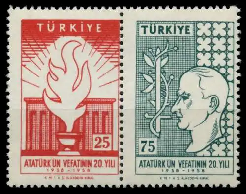 TÜRKEI Nr 1615-1616 postfrisch WAAGR PAAR 92E2A6