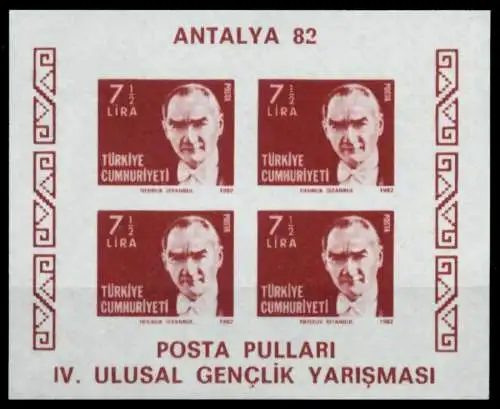 TÜRKEI Block 22B postfrisch 92E2E6
