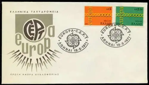 GRIECHENLAND Nr 1074-1075 BRIEF FDC 92E362