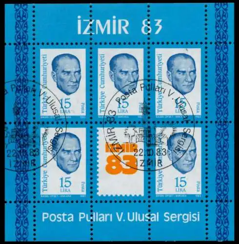 TÜRKEI Block 23 zentrisch gestempelt 92E3AE