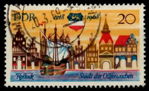 DDR 1968 Nr 1384 gestempelt 93215E