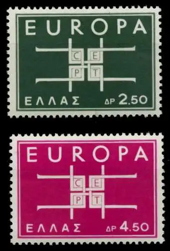 GRIECHENLAND 1963 Nr 821-822 postfrisch 93398A