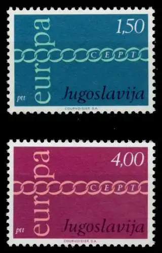 JUGOSLAWIEN 1971 Nr 1416-1417 postfrisch 9339F2