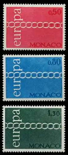 MONACO 1971 Nr 1014-1016 postfrisch 9339FA