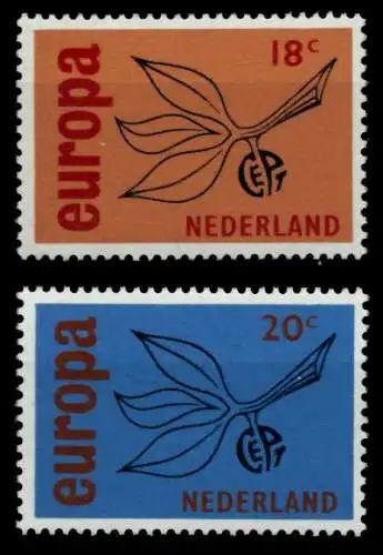 NIEDERLANDE 1965 Nr 848-849 postfrisch S04227A