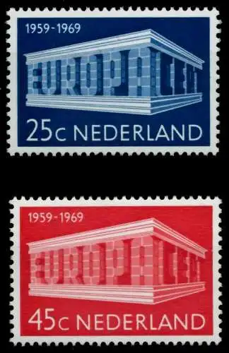 NIEDERLANDE 1969 Nr 920-921 postfrisch S0423AE