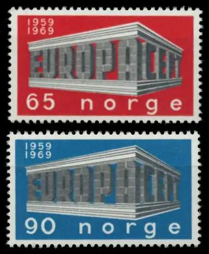 NORWEGEN 1969 Nr 583-584 postfrisch S0423F6