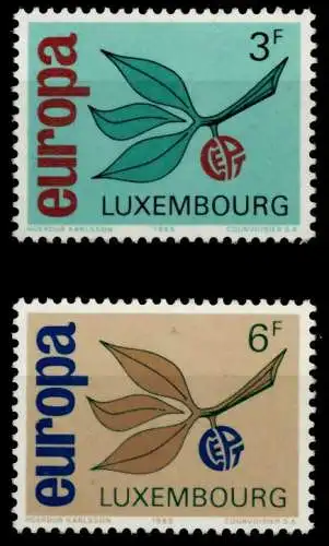 LUXEMBURG 1965 Nr 715-716 postfrisch S042266