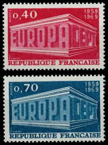 FRANKREICH 1969 Nr 1665-1666 postfrisch S042366