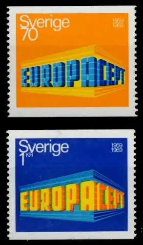 SCHWEDEN 1969 Nr 634A-635A postfrisch 933B62