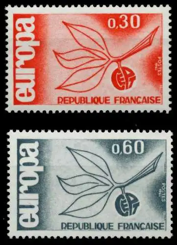 FRANKREICH 1965 Nr 1521-1522 postfrisch S04221A