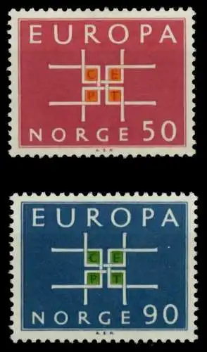 NORWEGEN 1963 Nr 498-499 postfrisch 933C1E