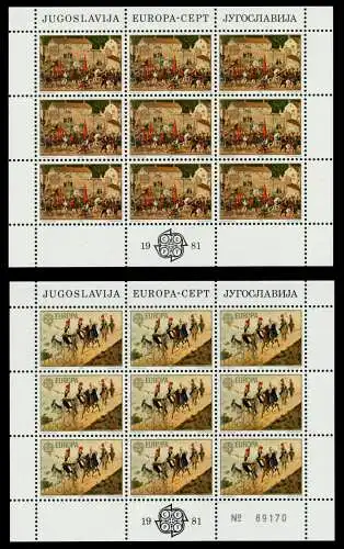 JUGOSLAWIEN Nr 1883-1884 postfrisch KLEINBG S0427DA