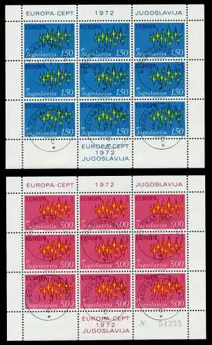 JUGOSLAWIEN Nr 1457KB-1458KB ESST zentrisch gestempelt S04276E