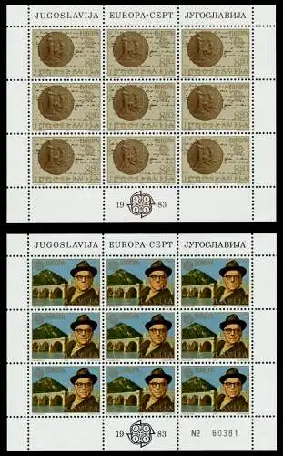 JUGOSLAWIEN Nr 1984-1985 postfrisch KLEINBG S0438DA