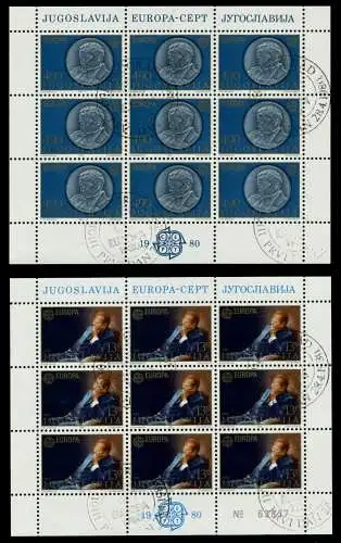 JUGOSLAWIEN Nr 1828-1829 zentrisch gestempelt KLEINBG S0427FE