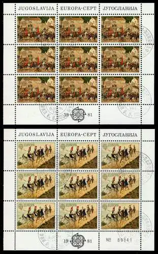 JUGOSLAWIEN Nr 1883-1884 zentrisch gestempelt KLEINBG S043C86