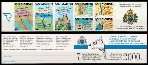 SAN MARINO MARKENHEFTCHEN Nr MH 2 postfrisch 93D7C2