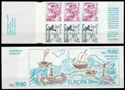 SCHWEDEN MARKENHEFTCHEN Nr MH 140 postfrisch 93D7CA