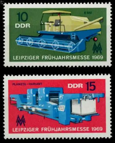 DDR 1969 Nr 1448-1449 postfrisch S73678E