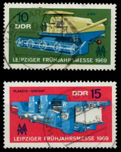 DDR 1969 Nr 1448-1449 zentrisch gestempelt 93DD46