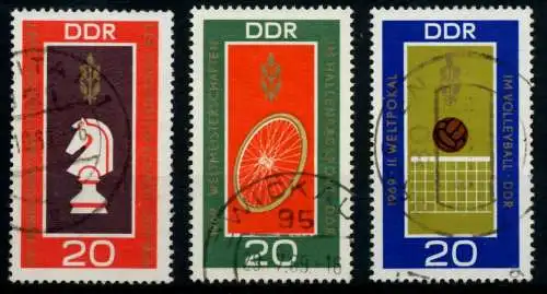 DDR 1969 Nr 1491-1493 gestempelt 94175A