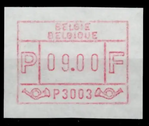 BELGIEN ATM Nr 1-A3003-09.00F postfrisch 941C76