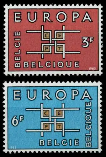 BELGIEN 1963 Nr 1320-1321 postfrisch S04983E