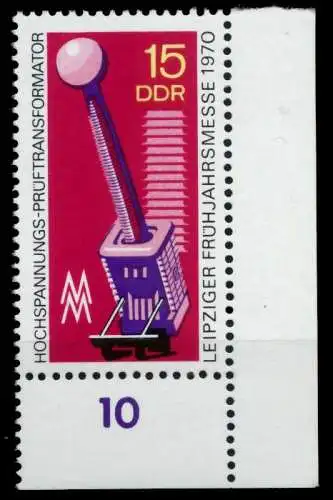 DDR 1970 Nr 1552 postfrisch ECKE-URE 94824E