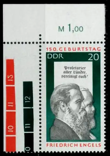 DDR 1970 Nr 1623 postfrisch ECKE-OLI 94CEEA