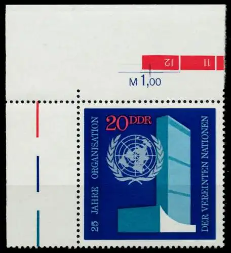 DDR 1970 Nr 1621 postfrisch ECKE-OLI 94CF6E